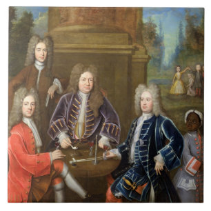 Elihu Yale (1648-1721), tweede hertog van Devonshi Tegeltje