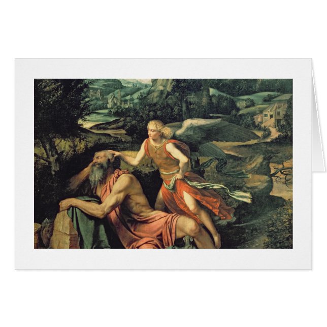 Élijah a visité par un ange, c.1534 (Devant horizontal)