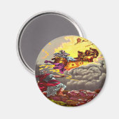 Elijah Ascends to Heaven Magnet Magneet (Voorkant / Achterkant)