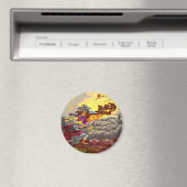 Elijah Ascends to Heaven Magnet Magneet (Insitu (Vaatwasser))