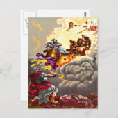 Elijah Ascends tot briefkaart in de hemel (Voorkant / Achterkant)