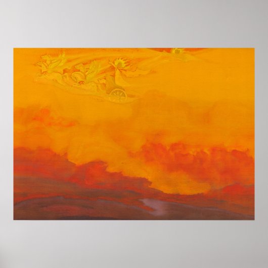 Elijah de Profeet door Nicholas Roerich Poster (Voorkant)