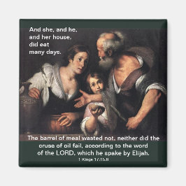 Elijah en de weduwe van Zarephath - Magnet Magneet