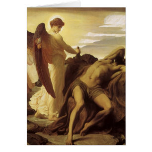 Elijah in de wildernis door Lord Frederic Leighton