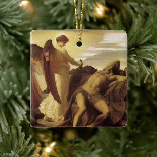 Elijah in de wildernis door Lord Frederic Leighton Keramisch Ornament
