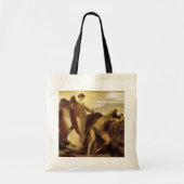 Elijah in Wilderness door Lord Frederic Leighton Tote Bag (Voorkant)