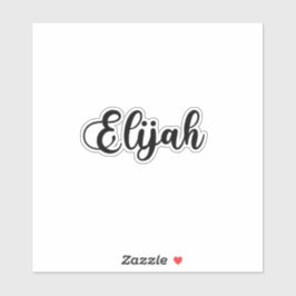 Elijah Naam - Handgeschreven kalligrafie Sticker