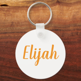 Elijah naam metalen sleutelhanger