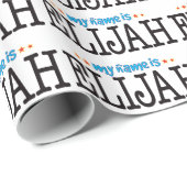 Elijah Name Cadeaupapier (Rol Hoek)