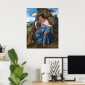 Elijah & Raven - Giovanni Savoldo Fine Art Poster (Thuiskantoor)