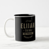 Elijah Thing Tweekleurige Koffiemok (Links)