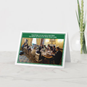 Elijah Witte Huis Pascha Seder Kaart