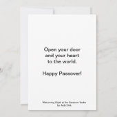 Elijah's Cup: Een Passover Wish Kaart (Achterkant)