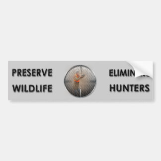Elimineer jagers bumpersticker