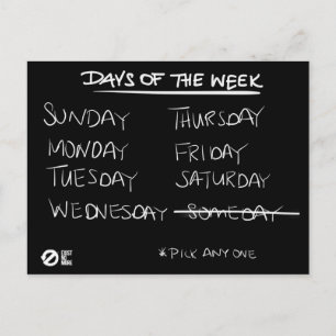 Elimineer Someday Briefkaart