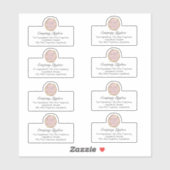 Éliminez votre propre logo Ingrédient Sticker d'en (Feuille)