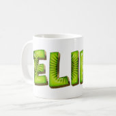 Elina Nom Kiwi Style Tasse Teetasse Café (Devant gauche)