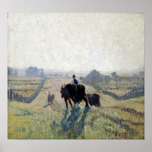 Elioth Gruner Frosty Sunrise Poster (Voorkant)
