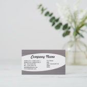 Eliptical - Geborsteld metaal II Textuur Visitekaartje (Staand voorkant)