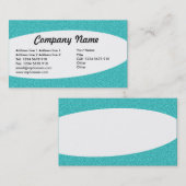 Elipticum - Cyaan in reliëf Visitekaartje (Voorkant / Achterkant)