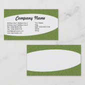 Eliptisch - Groen reliëf Visitekaartje (Voorkant / Achterkant)