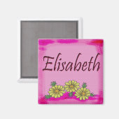 Elisabeth Daisy Magnet Magneet (Voorkant / Achterkant)