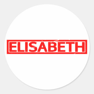Elisabeth Stamp Ronde Sticker