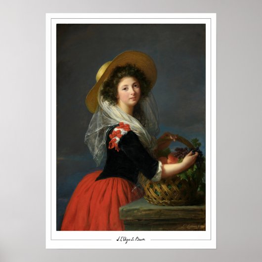 Élisabeth Vigée Le Brun Zedign Affiche d'art #5 (Devant)