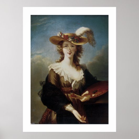 Elisabeth Vigee-Lebrun Self Portrait Poster (Voorkant)