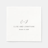 Elise Elegant Wedding Servet (Voorkant)