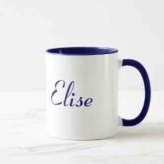 Elise Name Mok  Blue en White