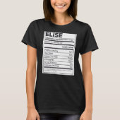 Elise Nutrition Information Problem Solution Hard  T-shirt (Voorkant)