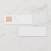 Elise - Peach Mini Visitekaartje (Voorkant / Achterkant)