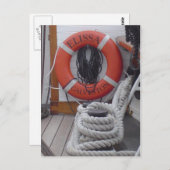 Elissa Sailing Vessel Briefkaart Galveston Texas (Voorkant / Achterkant)