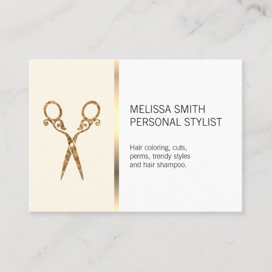 Elitaire Kapsalon Visitekaartje (Voorkant)