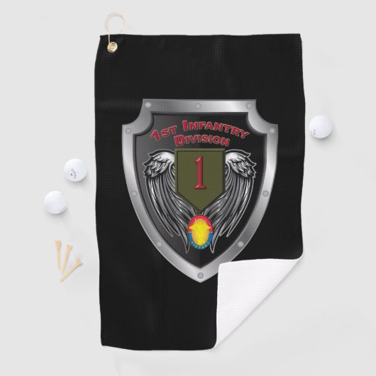 Elite 1e Infanteriedivisie "Big Red One" Golfhanddoek (Insitu)