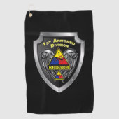 Elite 1st Armored Division "Old Ironsides" Golfhanddoek (Voorkant)