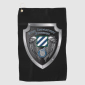 Elite 3e infanteriedivisie "Rock of the Marne" Golfhanddoek (Voorkant)