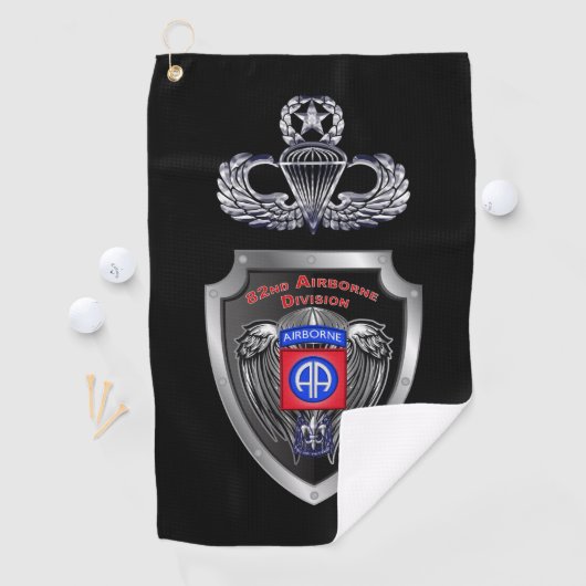 Elite 82nd Airborne Division "All way" Golfhanddoek (Insitu)