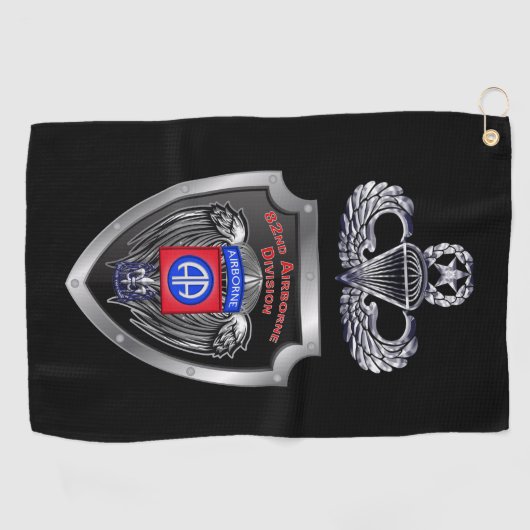 Elite 82nd Airborne Division "All way" Golfhanddoek (Horizontaal)
