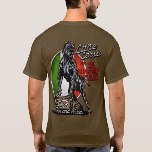 ELITE Cane Corso Guradian T-shirt (Achterkant)