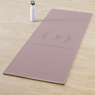 Elite Design Gold Kijk Monogram Fitness Sjabloon Yogamat