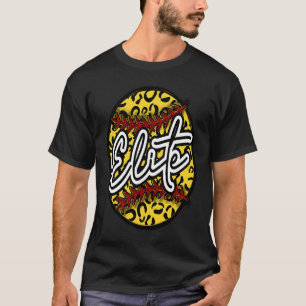 ELITE Luipaard Jachtluipaard Softbal Team Trendy S T-shirt
