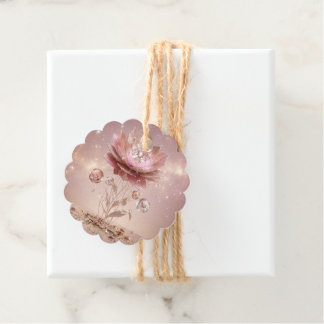 Elite Neon Mandala Floral Scalloped Gift Tags Bedankjes Labels