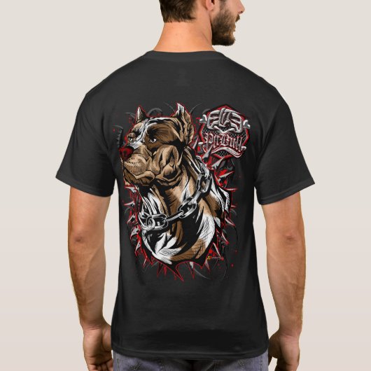 Elite PitBull Classic T-shirt (Achterkant)
