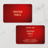 Elite Red Damask Gouden Tekst Professionele Sjablo Visitekaartje (Voorkant / Achterkant)