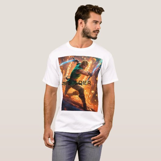 Elite Soldier Mannen T - shirts: Command Style! T-shirt (Voorkant volledig)