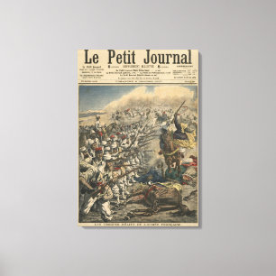 Elite-troepen van het Franse leger, Franse buitenl Canvas Afdruk