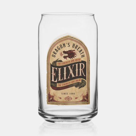 Elixir Dragon's Breath Halloween Party  Blikvorm Glas (Voorkant)