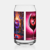 "Elixir of Elegance: A Glass of Refinement" Blikvorm Glas (Voorkant)